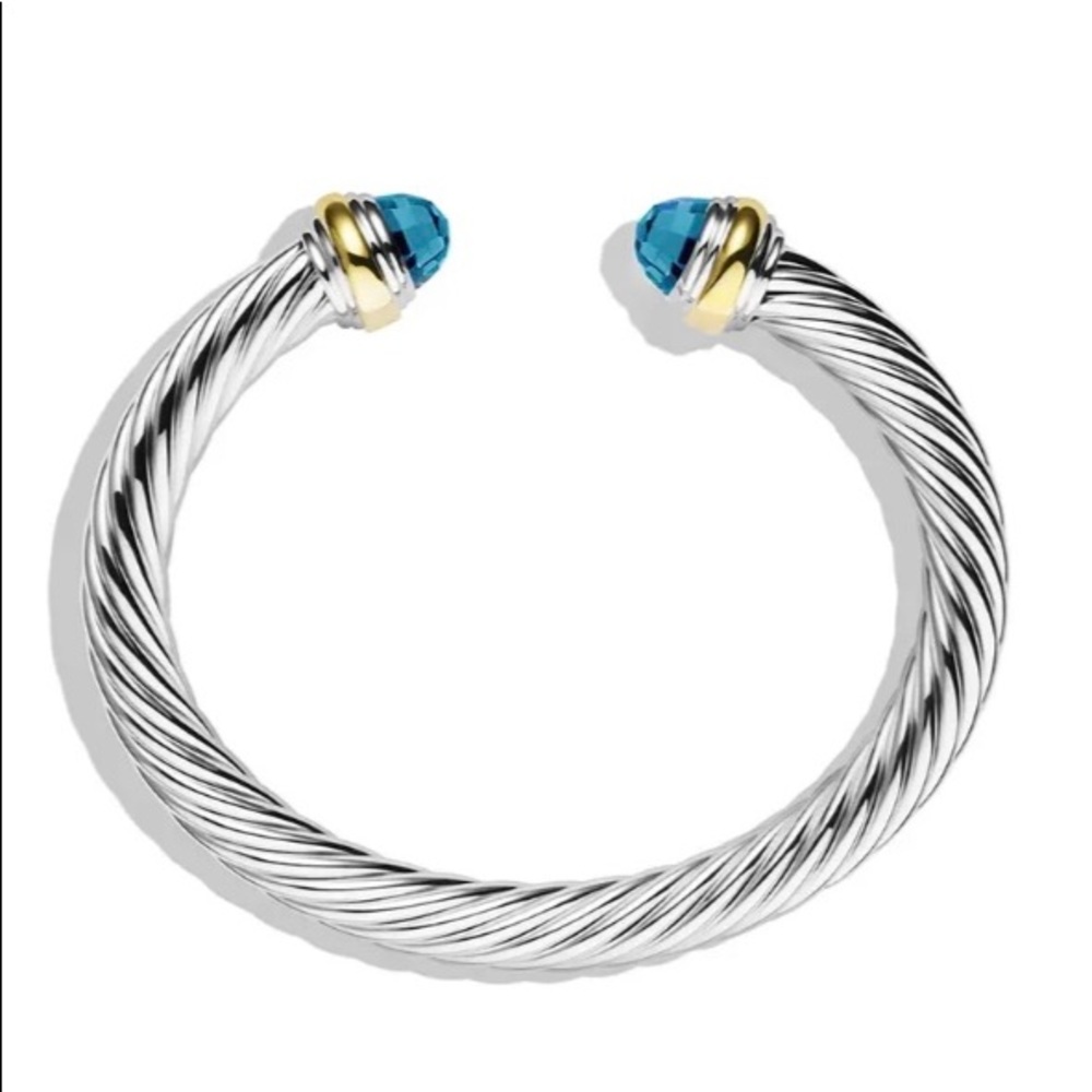 David Yurman Classic Cable Blue Topaz
